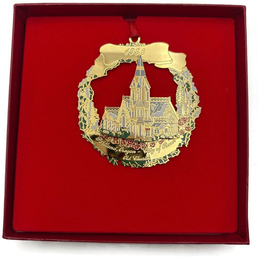 Portland Ornament 1998 The Old Church Gold Plated Michael Allen Harrison CD