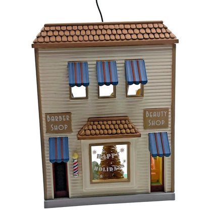 Hallmark Barber Beauty Nostalgic Shops 2004 Christmas Keepsake Ornament House