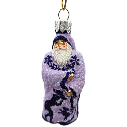 Patricia Breen Mini Redoute Santa Lavender Silhouettes Christmas Ornament 2426