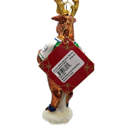 Juliska Country Estate Reindeer Games Blitzen Football Christmas Tree Ornament