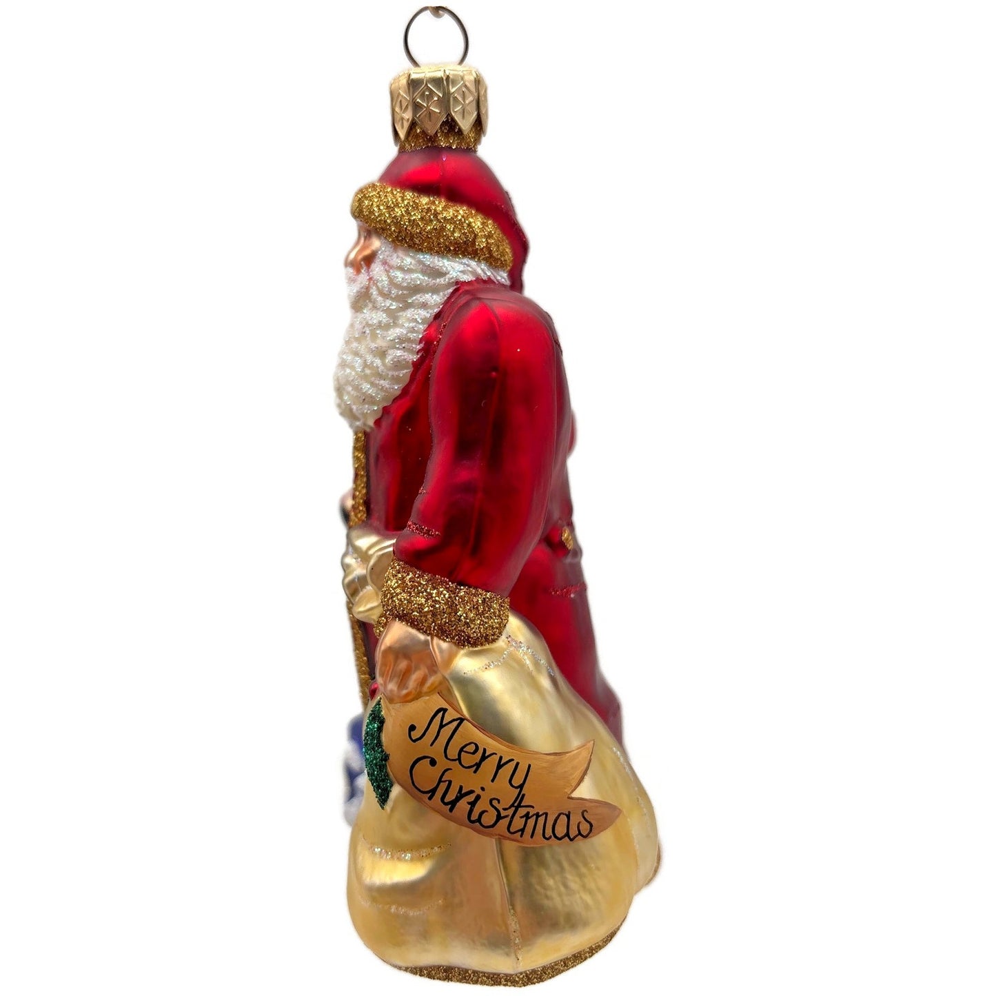Patricia Breen Les Cadeaux Red Santa Teddy Bear Gifts Christmas Ornament 2103