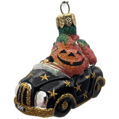 Patricia Breen Knightsbridge Santa Halloween Black Pumpkin Christmas Ornament