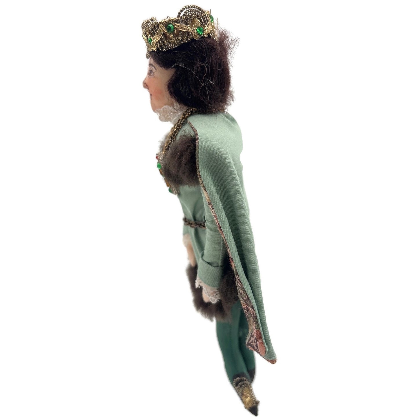 Gladys Boalt Prince Snow White and Seven Dwarfs Fabric Christmas Ornament Signed