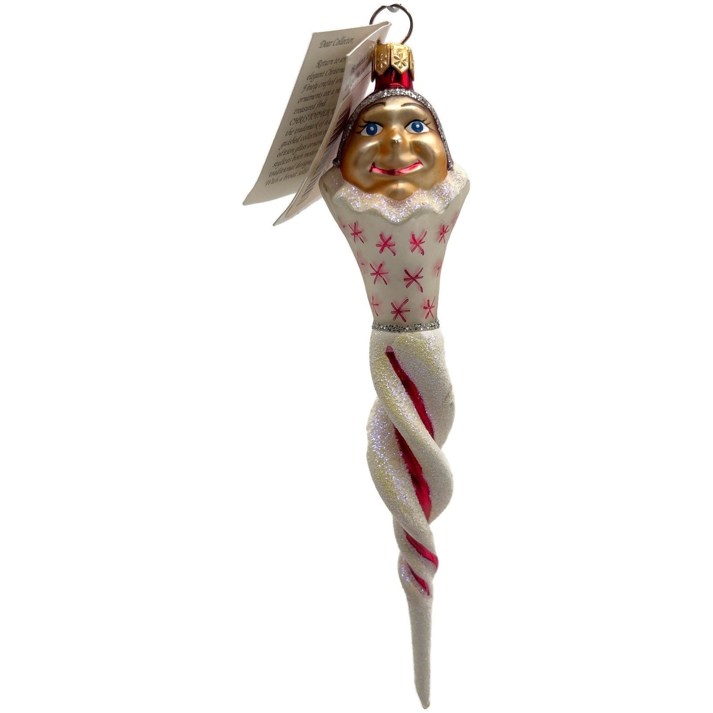 Christopher Radko Jack Frost Jr. Red Icicle Christmas Tree Ornament 98-265-0