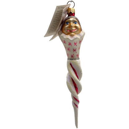 Christopher Radko Jack Frost Jr. Red Icicle Christmas Tree Ornament 98-265-0