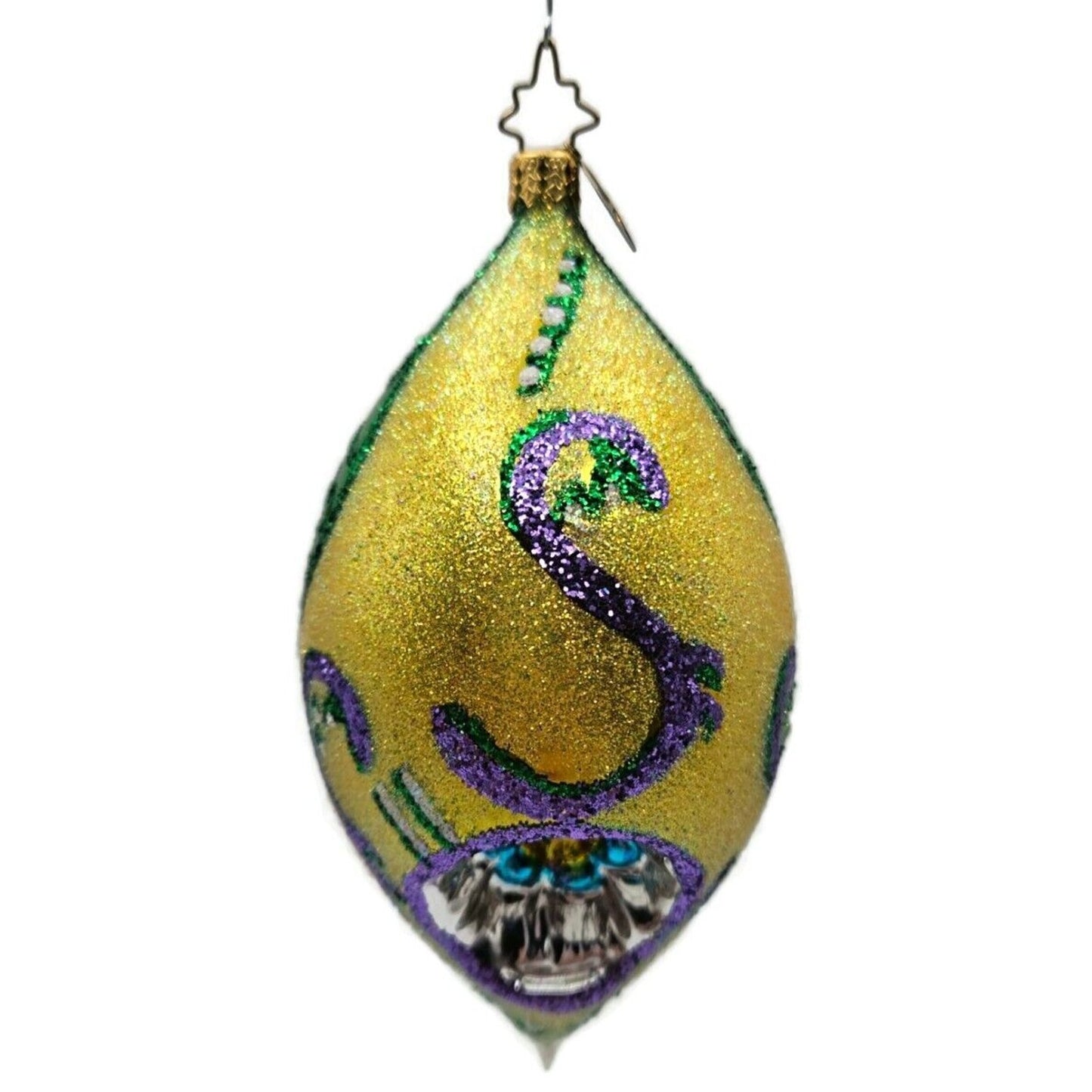 Christopher Radko Fantasia Mod Elegance Reflector Christmas Tree Decor Ornament