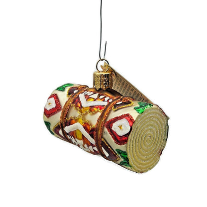 Old World Christmas Wool Blanket Native American Design Christmas Tree Ornament