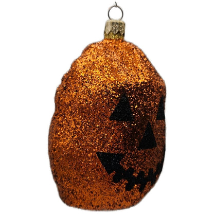 Patricia Breen Advent Santa Halloween Pumpkin Orange Black Christmas Ornament
