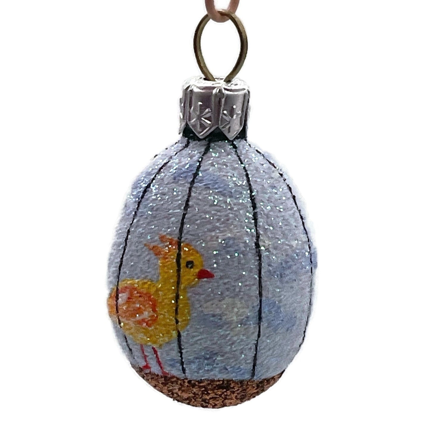 Patricia Breen Miniature Egg Song Bird Cage Easter Christmas Tree Ornament