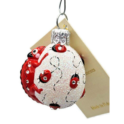 Patricia Breen Springtime Chameleon Ladybugs Red Spring Christmas Tree Ornament