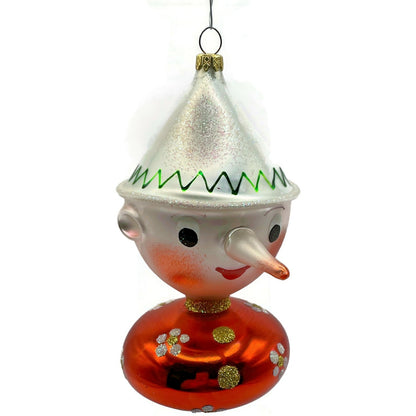 Christopher Radko Pinocchio Italian Blown Glass Christmas Tree Ornament 94-248-1