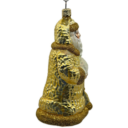 Patricia Breen Lost And Found Gold Santa Claus Lamb Christmas Ornament 2022