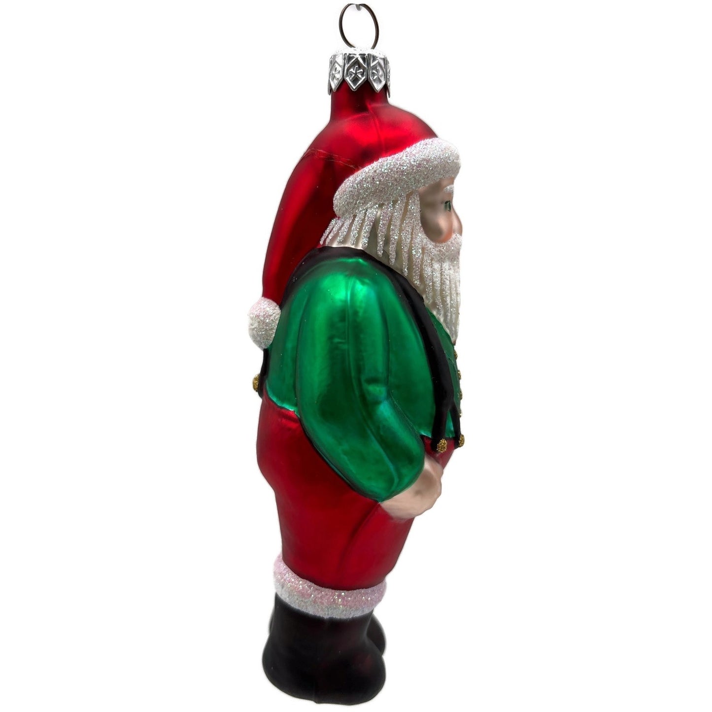 Patricia Breen Workshop Santa Green Shirt Red Pants Christmas Tree Ornament