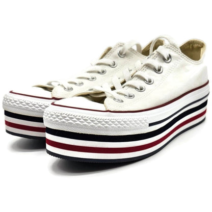 Converse Chuck Taylor All Star Platform OX White Canvas Shoes 136895C Unisex
