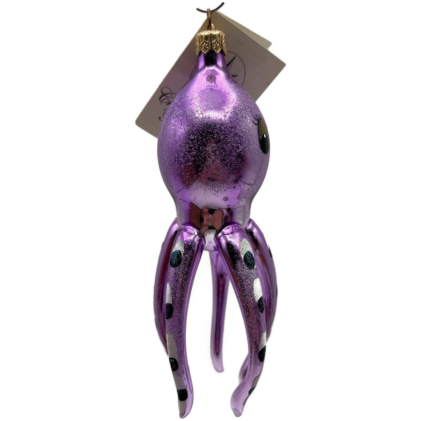 Christopher Radko Maxine Purple Octopus Glass Christmas Ornament 93-240-2