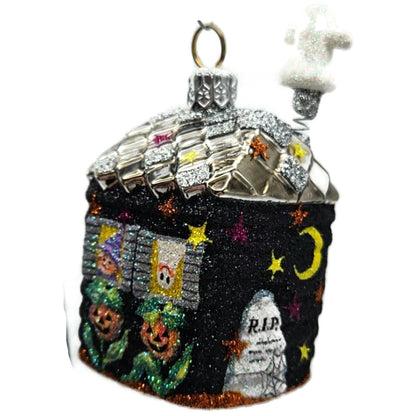 Patricia Breen Creature Cottage Ghost Black Moon Halloween Christmas Ornament