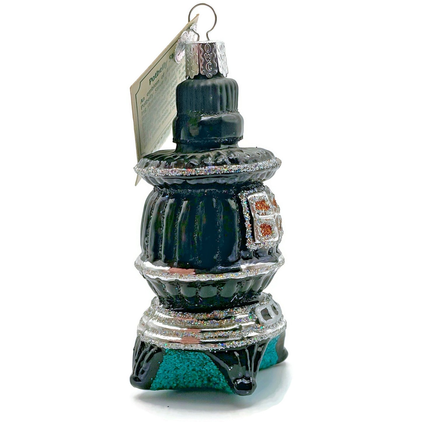 Potbelly Stove Black Americana Ornament OWC Old World Christmas Tree Decoration