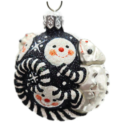 Patricia Breen For James Twice Snow Faces Chameleon Christmas Ornament 2581