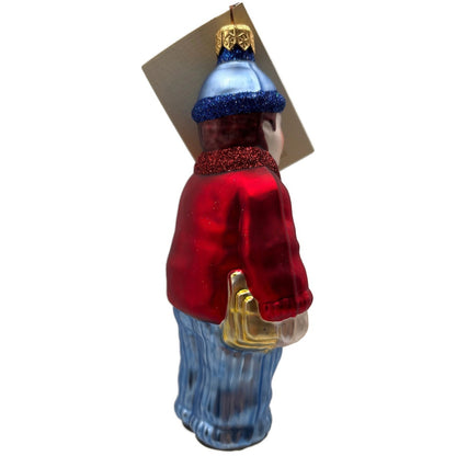 Patricia Breen Henrys First Day of School Red Blue Boy Christmas Ornament 9719