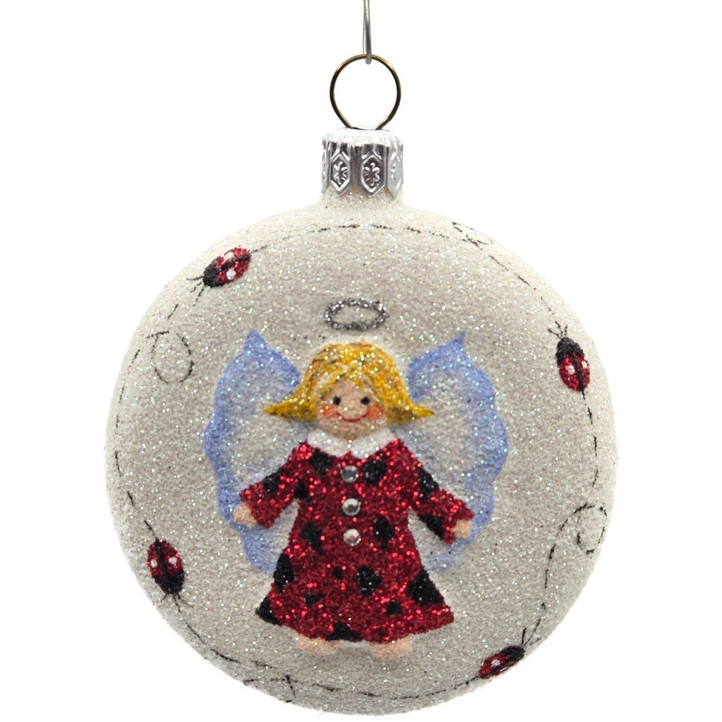 Patricia Breen Littlest Angel Medallion Ladybug Spring Christmas Tree Ornament