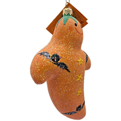 Patricia Breen Very Grand Ghost Orange Bats Stars Halloween Christmas Ornament