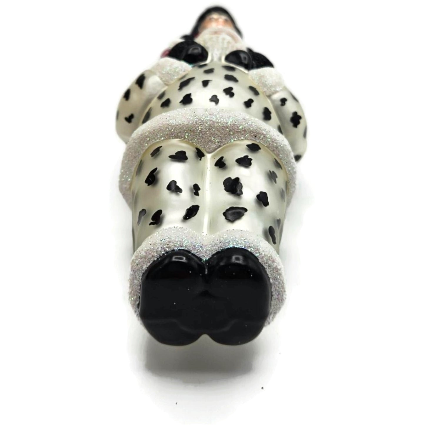 Patricia Breen Carry Me Santa Dalmatian and Ladybug Polka Dot Halloween Ornament