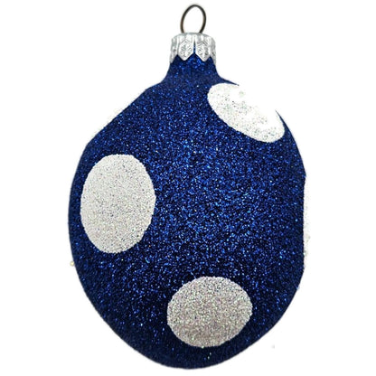 Patricia Breen Eggs Blue Polka Dot White Easter Christmas Spring Ornament 9873