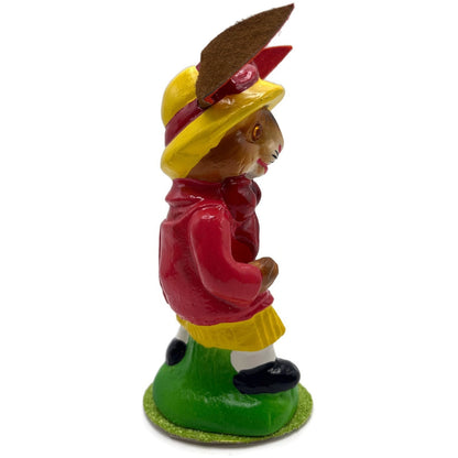 Christopher Radko Ino Schaller Papier Mache Bunny Rabbit Easter Figurine
