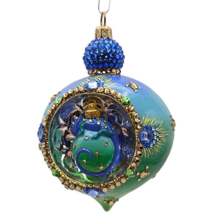 Patricia Breen Ornament Anniversary Reflector Peacock Chameleon Christmas Decor