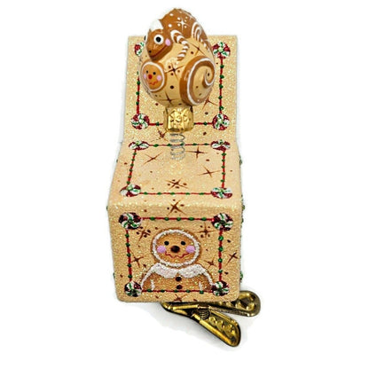 Patricia Breen Pop Goes the Chameleon Gingerbread Clip On Christmas Ornament