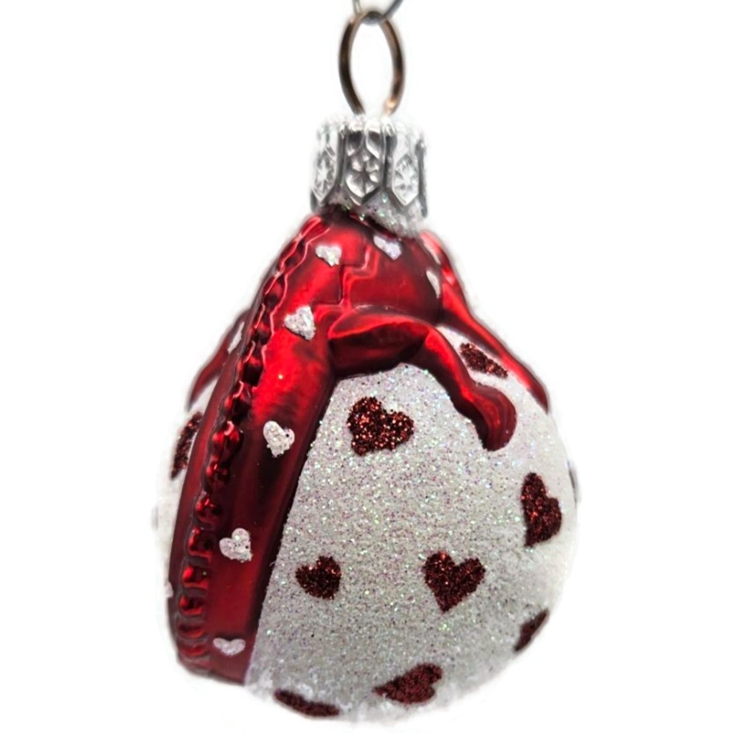 Patricia Breen Miniature Chameleon Surprise Hearts Valentines Christmas Ornament