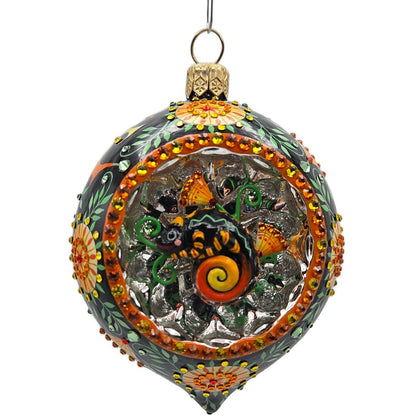 Patricia Breen Toujours Hamish Russian Fable Chameleon Christmas Ornament 3352
