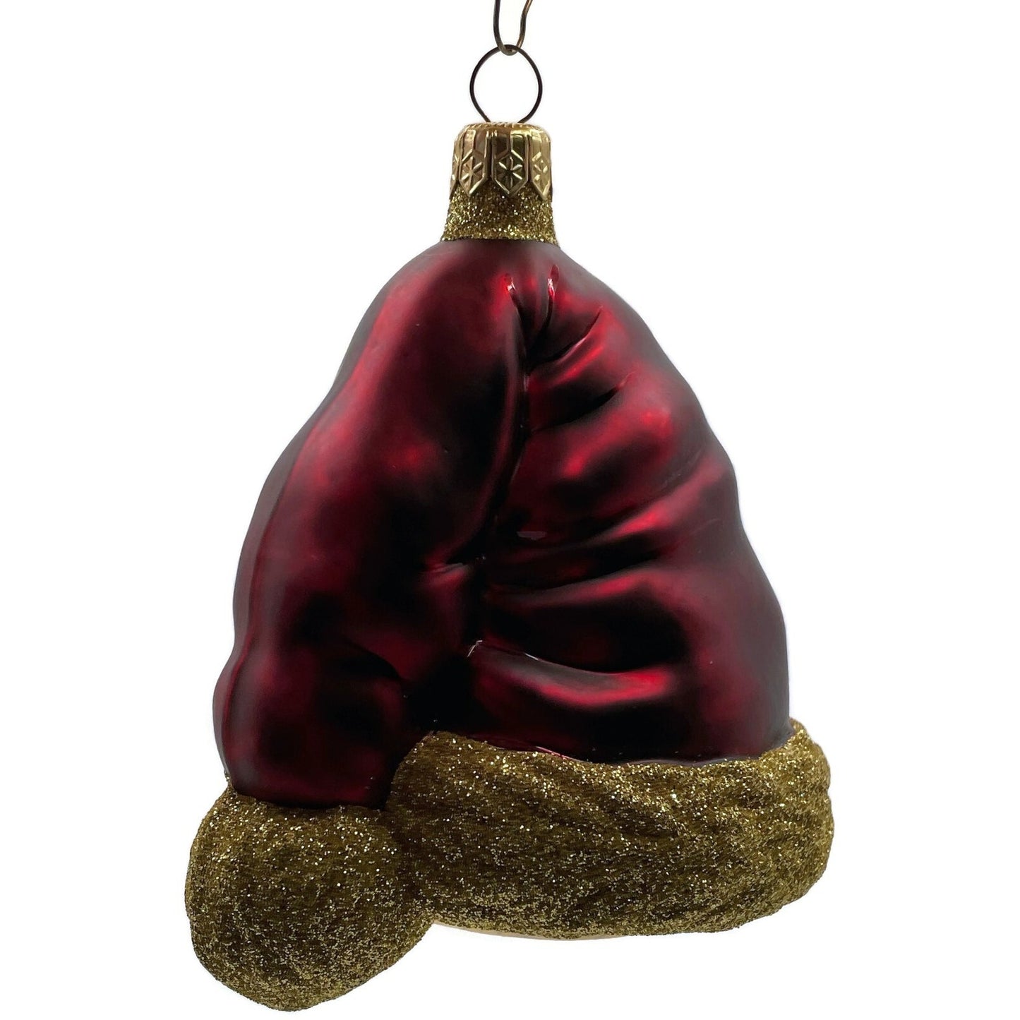 Patricia Breen Ornament Hats Off to Santa Bordeaux Christmas Tree Signed Decor