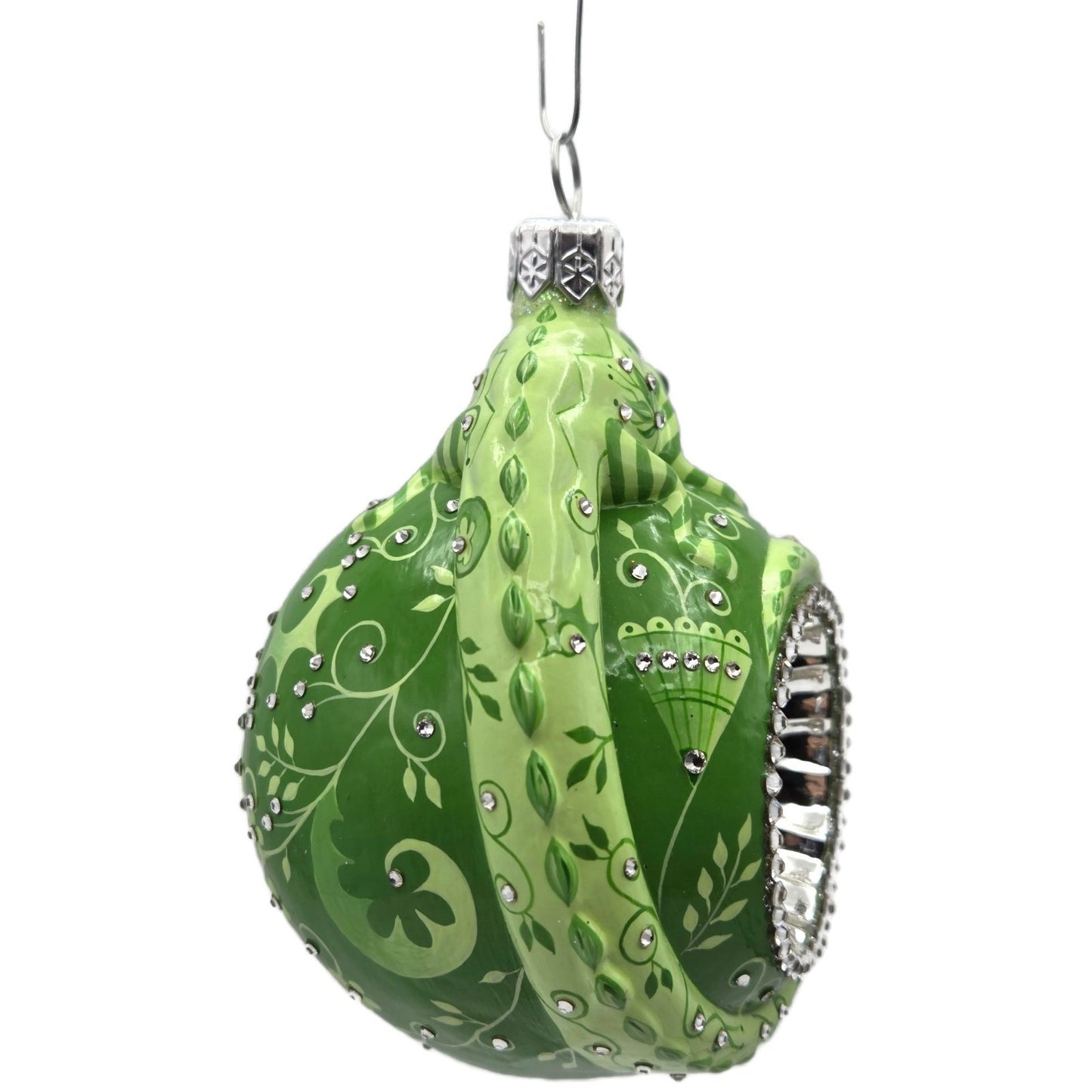 Patricia Breen Happy Holidays Hamish Verdant Green Chameleon Christmas Ornament