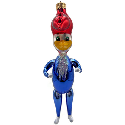 Christopher Radko Pecky Woodpecker Italian Glass Christmas Ornament 95-288-0