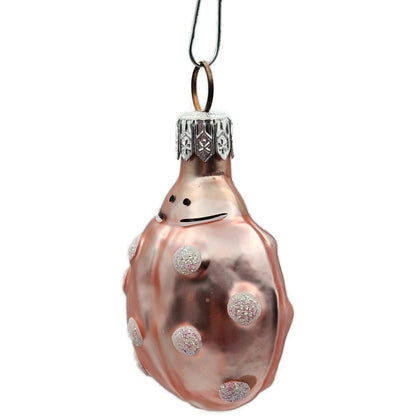 Patricia Breen Ladybug Pink White Polka Dots Bug Spring Christmas Tree Ornament