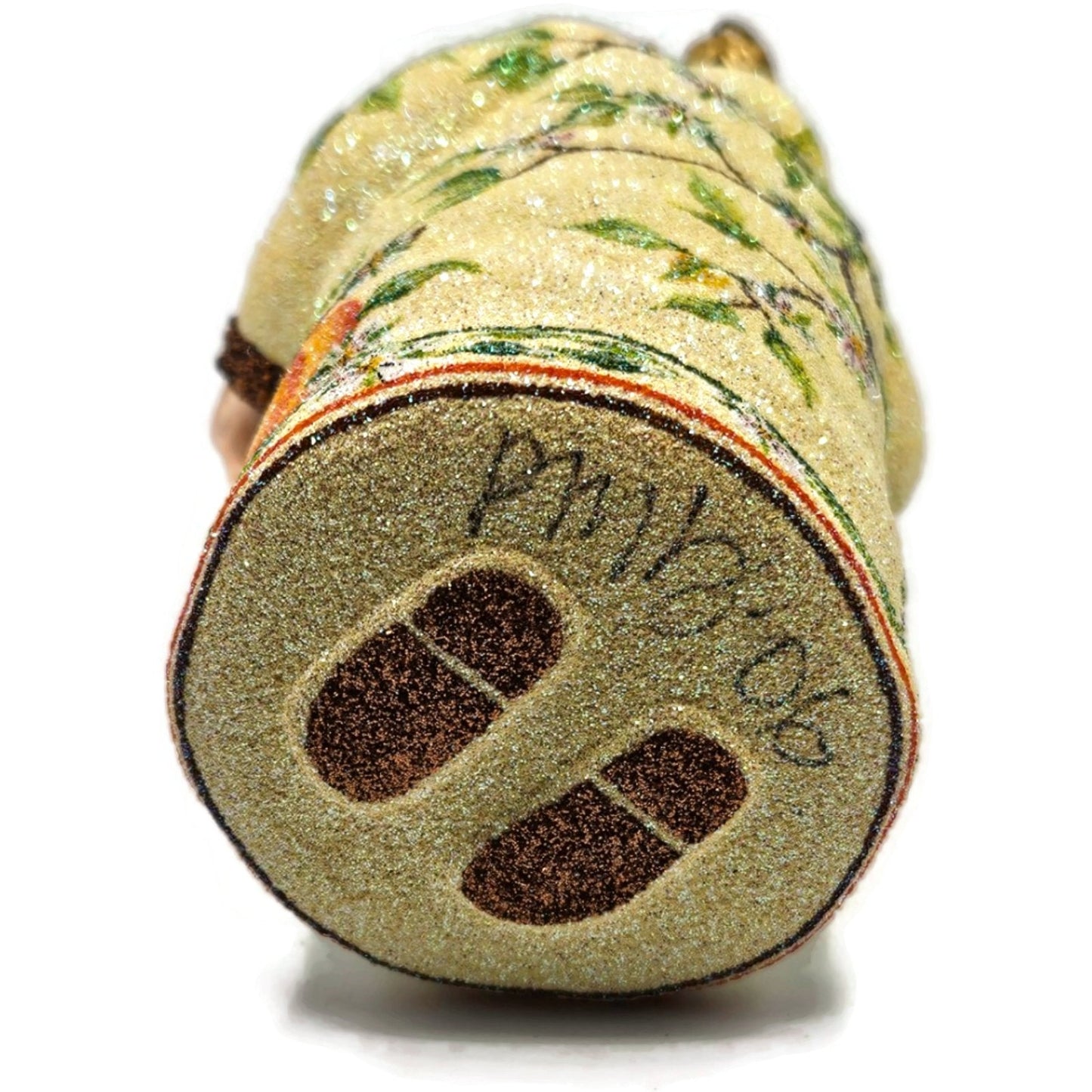 Patricia Breen Connaught Santa Peaches Spring Tea Party Christmas Tree Ornament