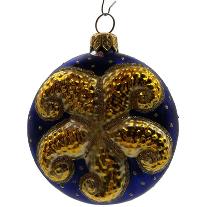 Patricia Breen Swell Starfish Gold Glittered Dots Nautical Christmas Ornament