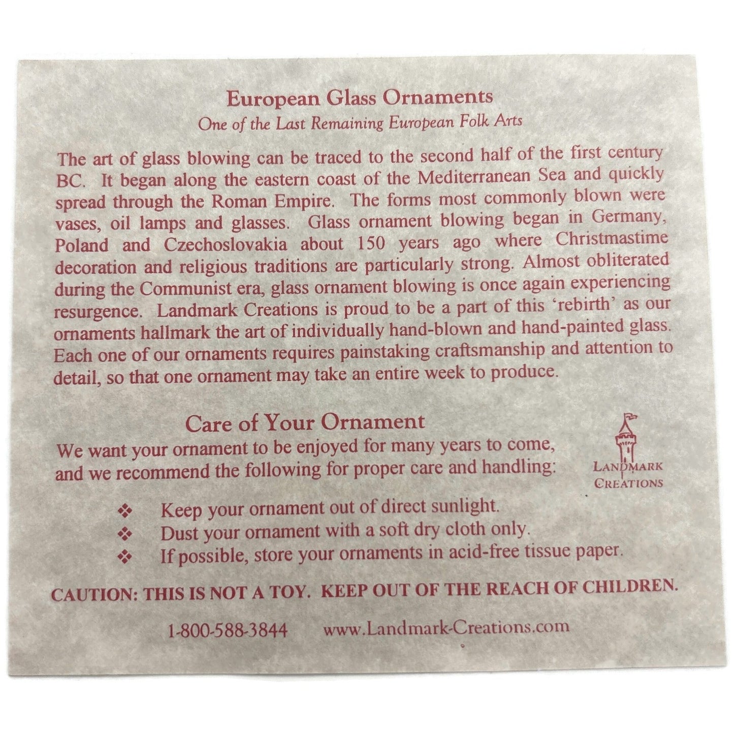 Landmark Creations Cable Car San Francisco California Christmas Tree Ornament