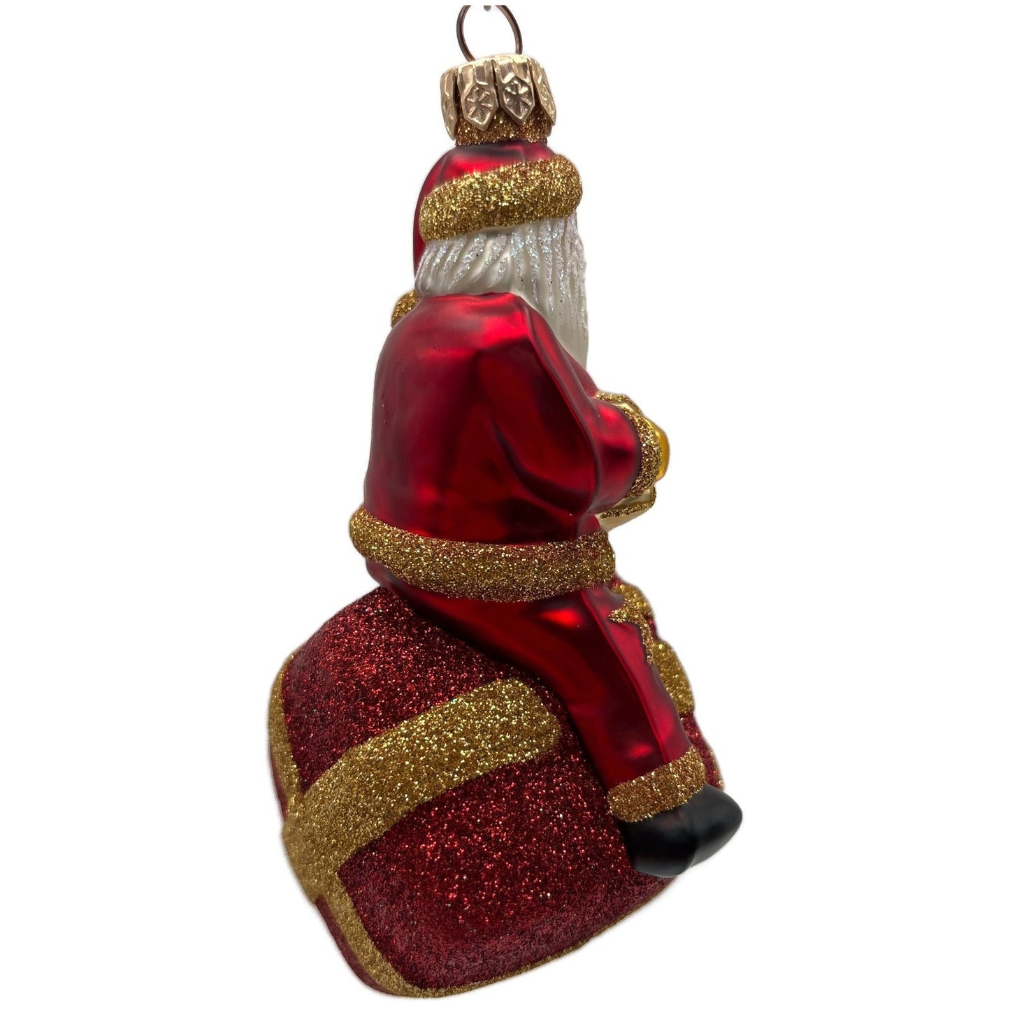 Patricia Breen For You Henry Red Gold Santa Claus Gift Christmas Tree Ornament