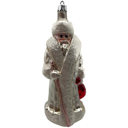 Christopher Radko Russian Santa Claus White Christmas Tree Ornament 91-112-1