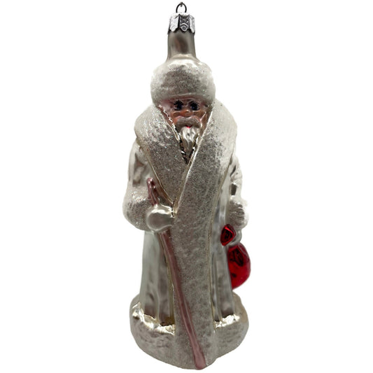Christopher Radko Russian Santa Claus White Christmas Tree Ornament 91-112-1
