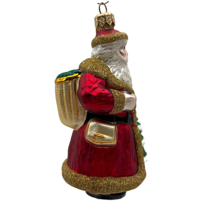 Patricia Breen Father Christmas Red Gold Green Santa Claus Ornament HCB