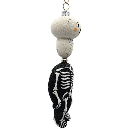 Patricia Breen Kinetic Skelton Black White Skeleton Halloween Christmas Ornament