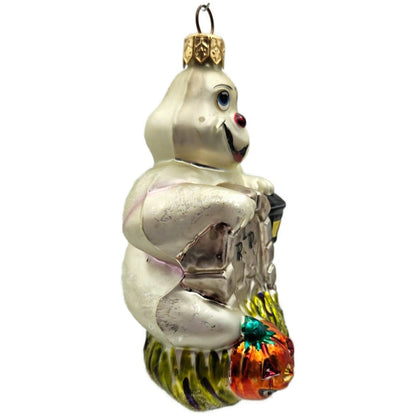 Christopher Radko Fright D Light Ghost Pumpkin Halloween Christmas Tree Ornament