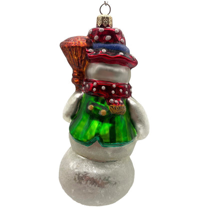 Christopher Radko Dressed to Chill Snowman Christmas Tree Ornament 98-196-0