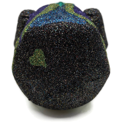 Larry Fraga Settling In Blue Santa Claus Purple Bear Christmas Tree Ornament
