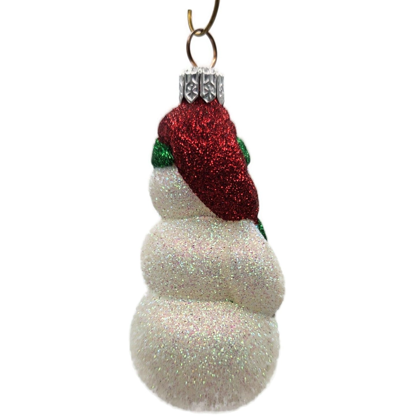 Patricia Breen Loving Snowman Green Red Hearts White Christmas Tree Ornament