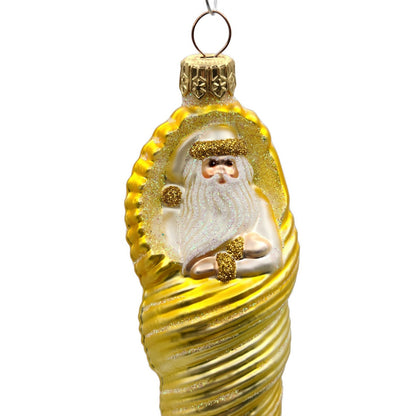 Patricia Breen Triton Santa Gold Pearl Sea Shell Summer Nautical Tree Ornament