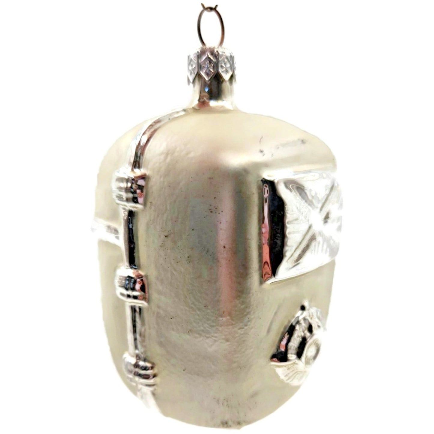 Patricia Breen Grandma Josies Fridge Pearl Heart Ribbon Christmas Tree Ornament